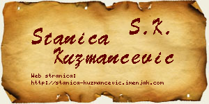 Stanica Kuzmančević vizit kartica